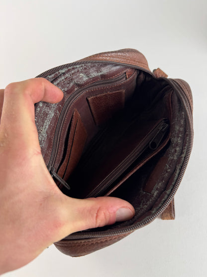 Vintage Dior Leather Clutch Brown