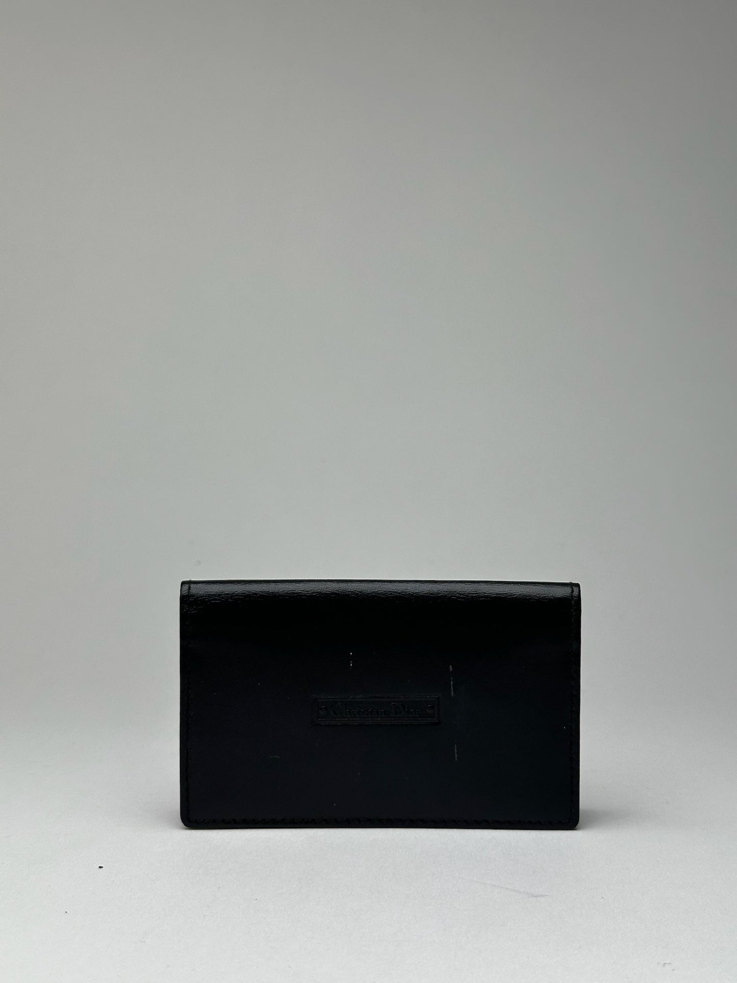 Vintage Dior Leather Card Holder black