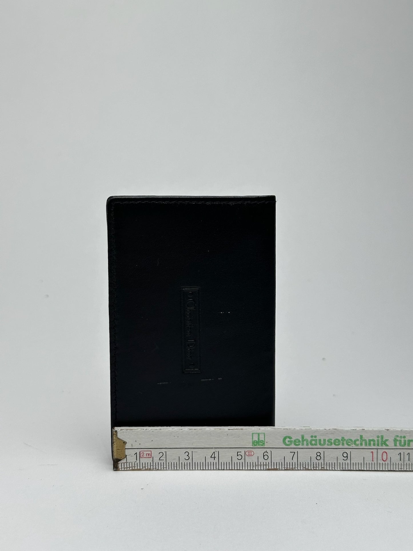Vintage Dior Leather Card Holder black