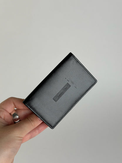 Vintage Dior Leather Card Holder black