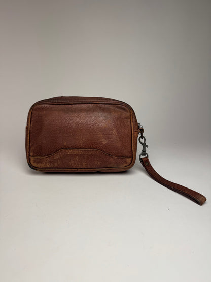 Vintage Dior Leather Clutch Brown