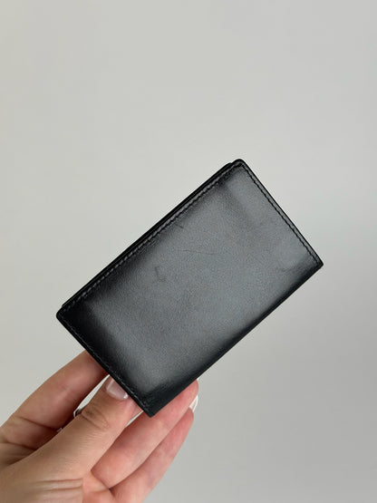 Vintage Dior Leather Card Holder black