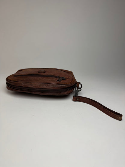 Vintage Dior Leather Clutch Brown