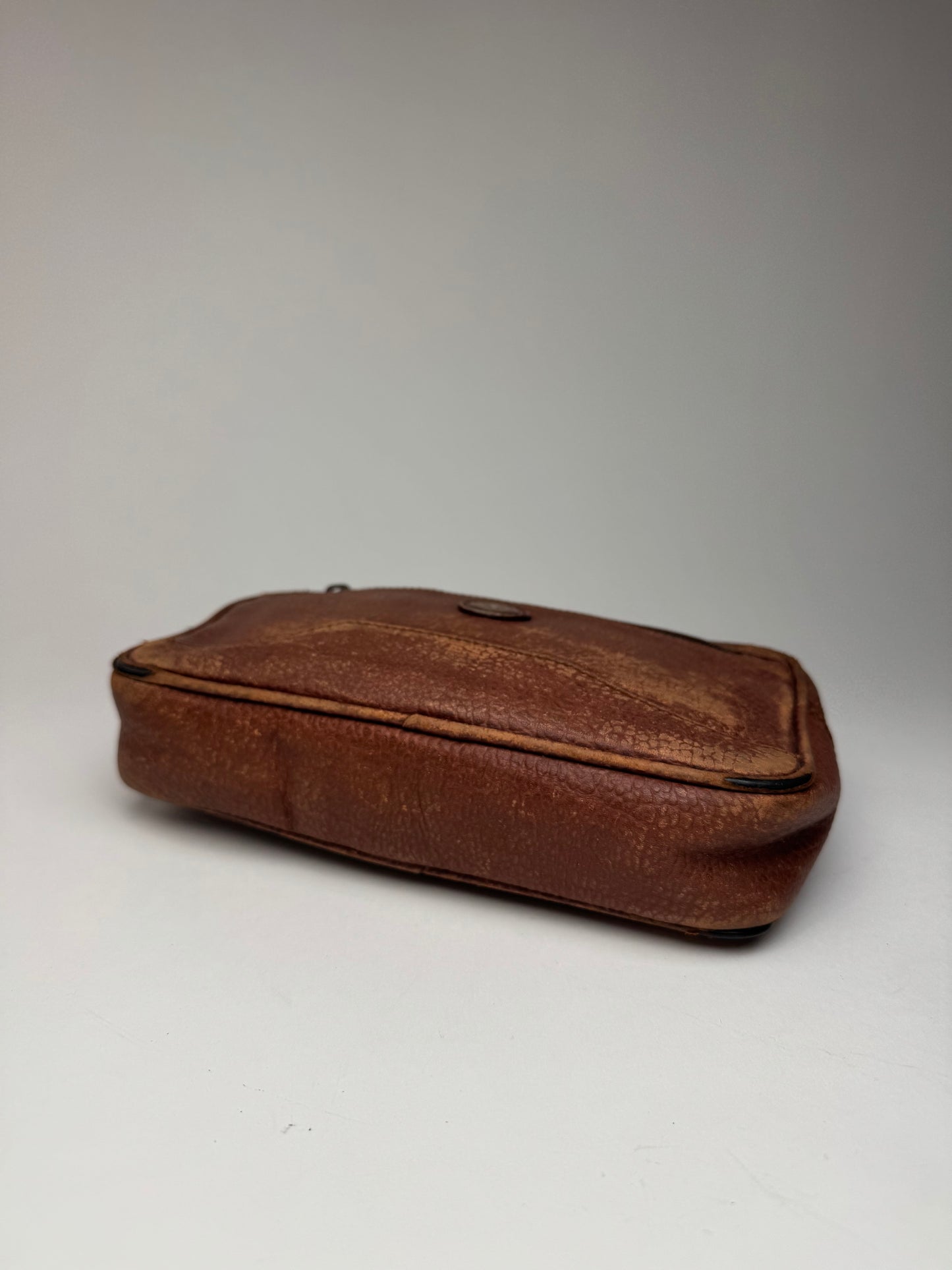 Vintage Dior Leather Clutch Brown