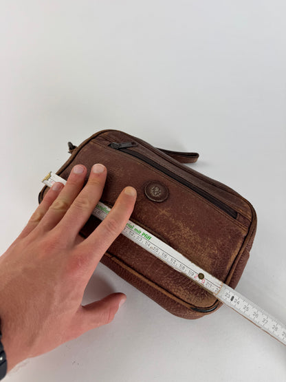 Vintage Dior Leather Clutch Brown