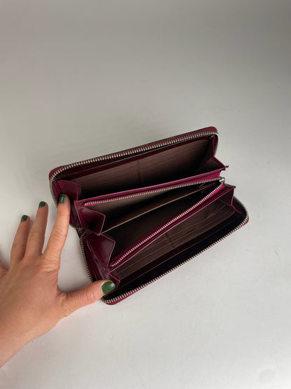 Vintage Vivienne Westwood Leather Wallet Purple