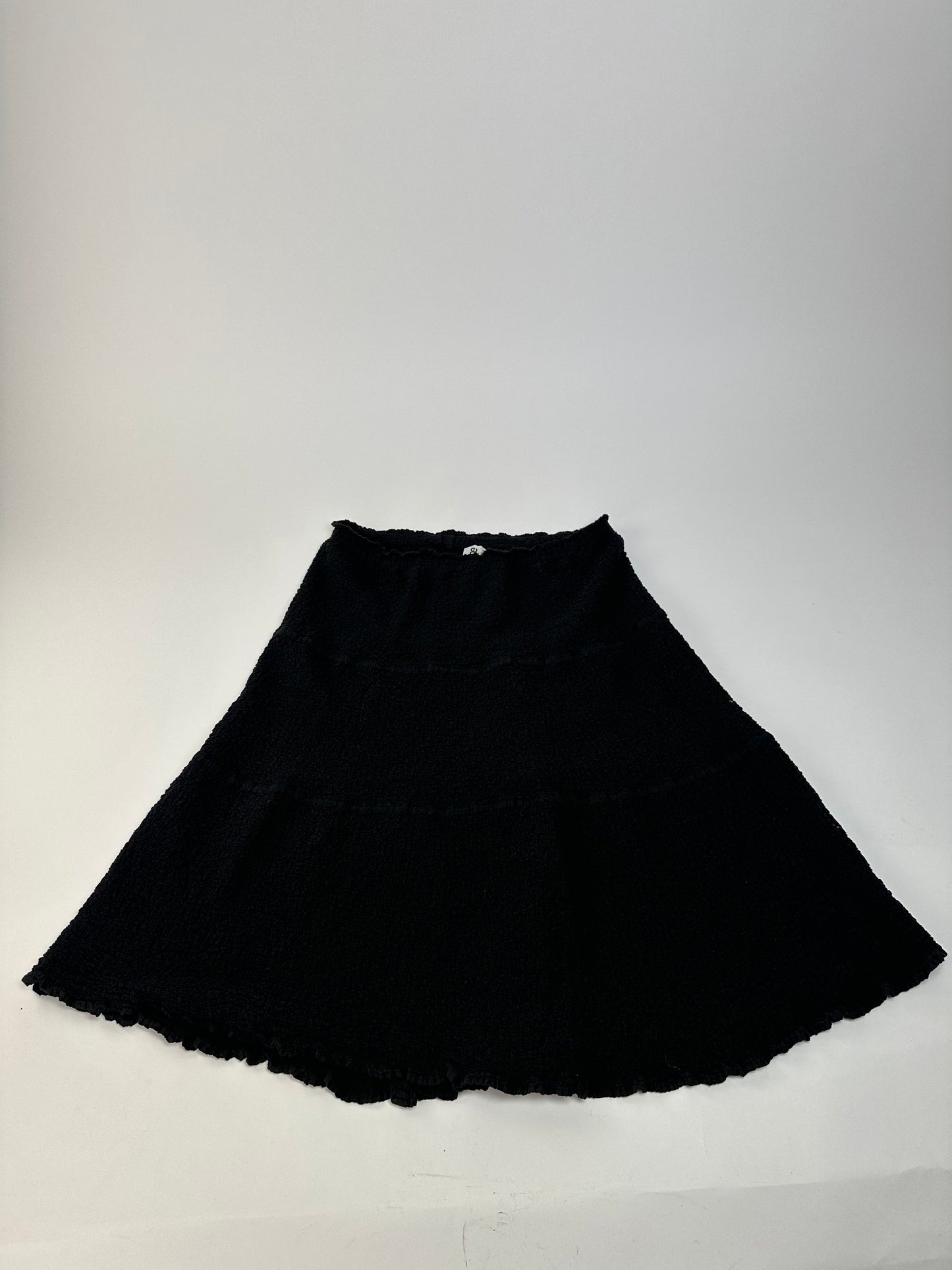 Vintage Issey Miyake Cotton Blend Skirt Y2K Black