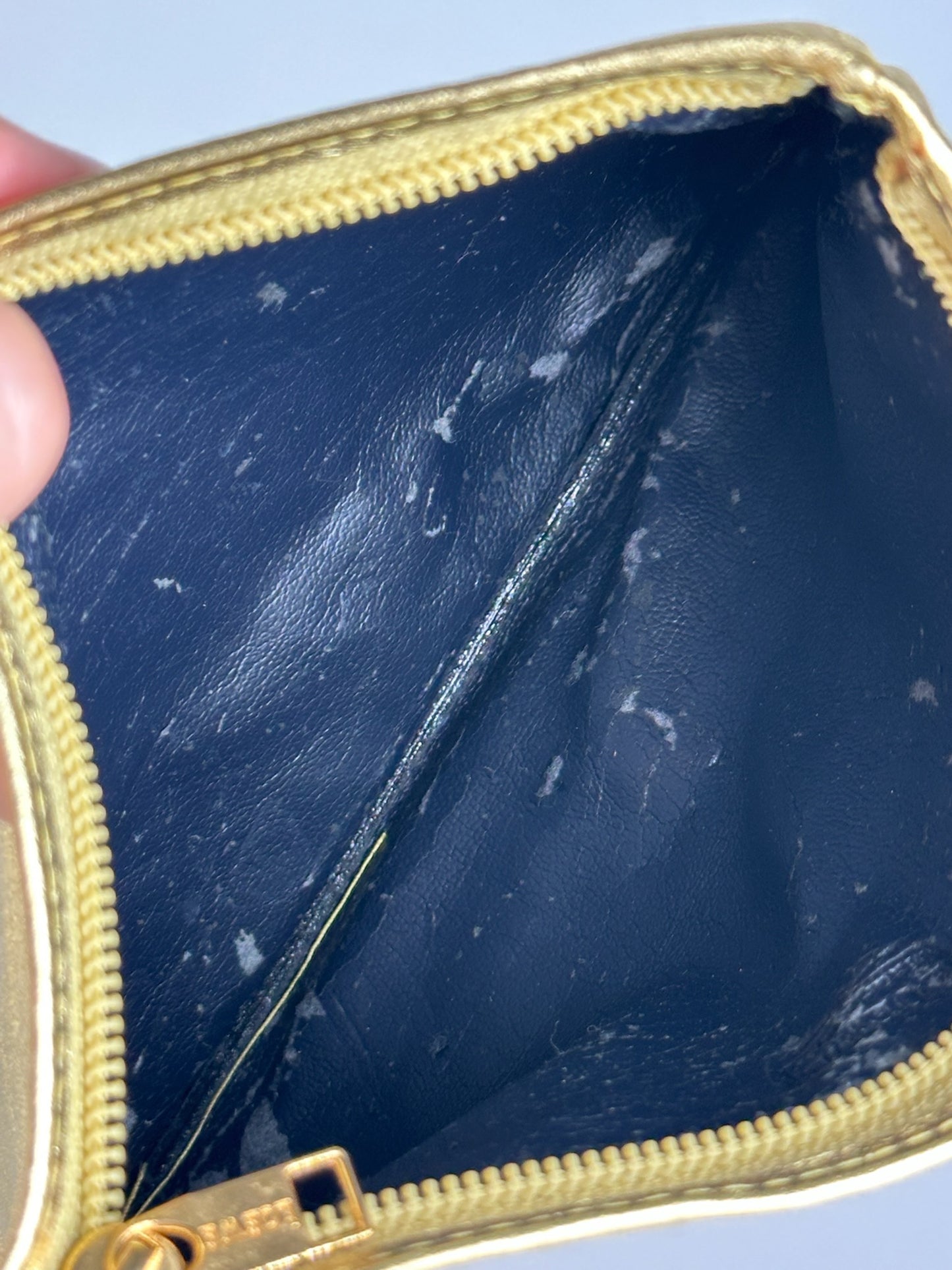 Pochette vintage Loewe Madrid en cuir doré