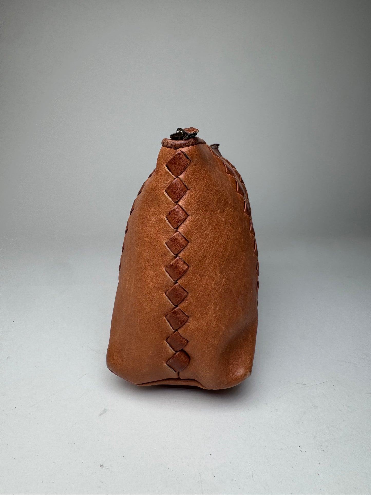 Vintage Bottega Veneta Leather Clutch Brown