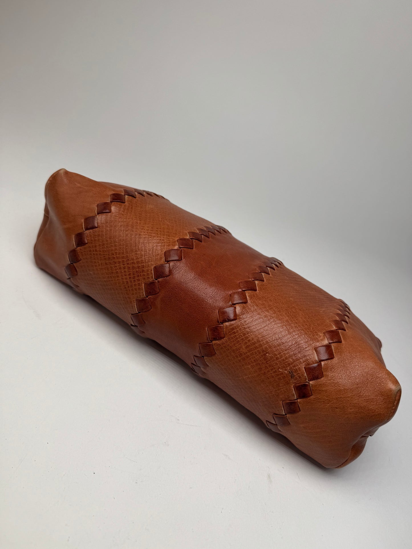 Vintage Bottega Veneta Leather Clutch Brown