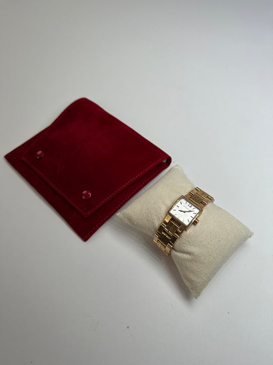 Vintage Burberry Stainless Steel Bracelet Watch Gold Y2K