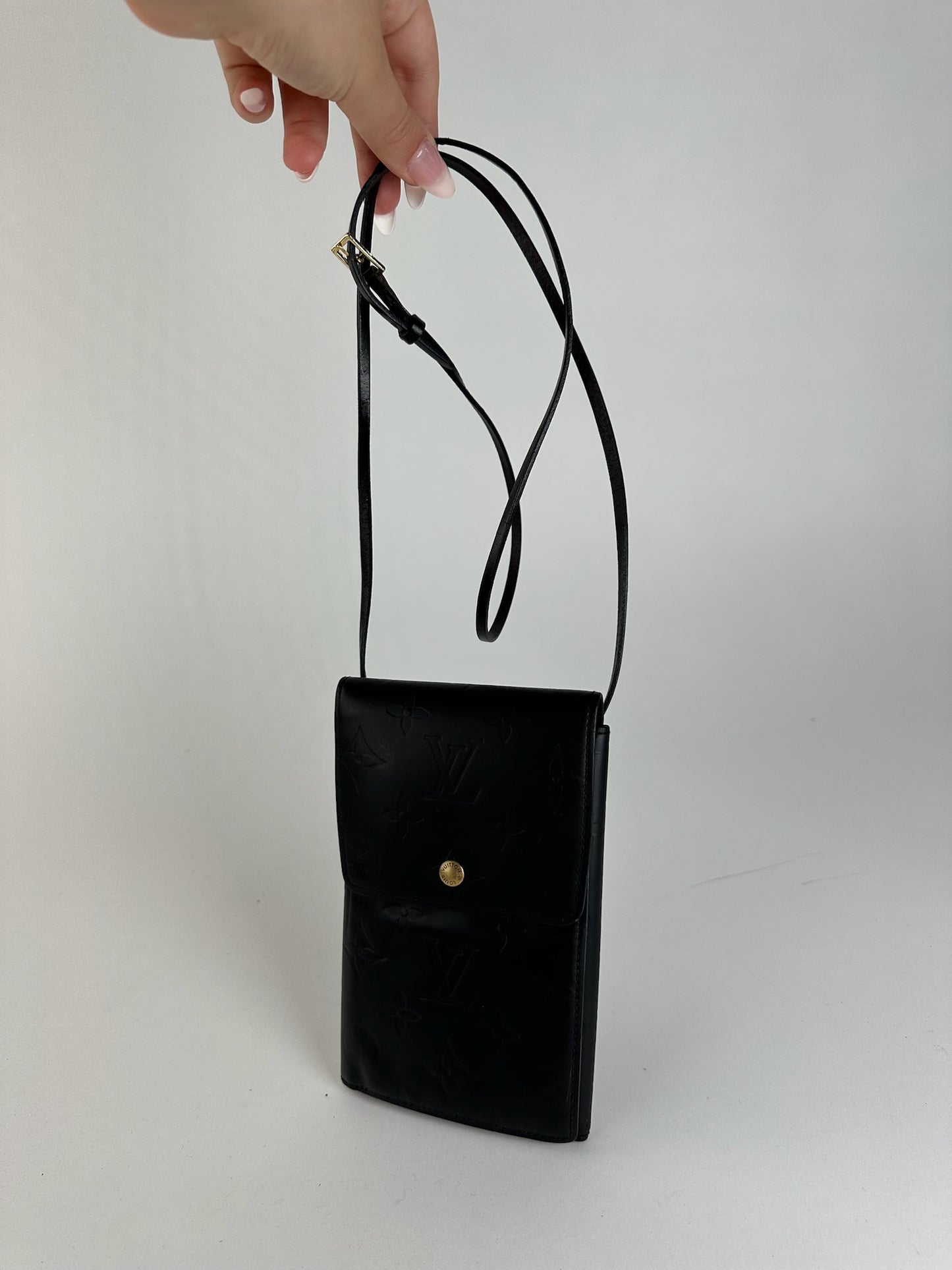 Vintage Louis Vuitton Vernis Leather Bag black