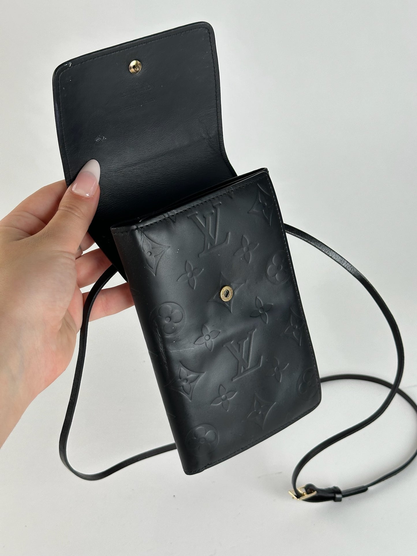 Vintage Louis Vuitton Vernis Leather Bag black