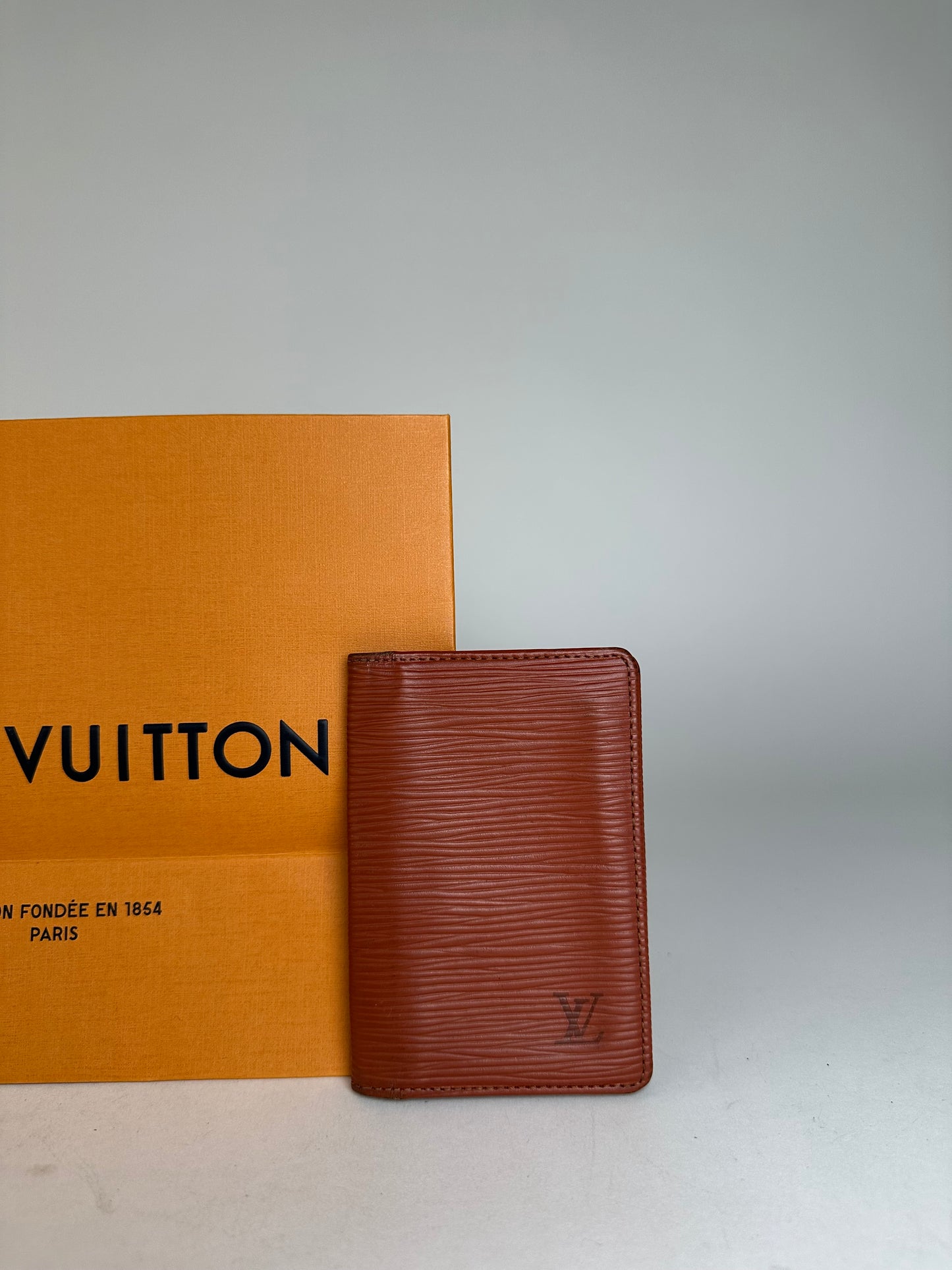 Vintage Louis Vuitton EPI Leather Card Holder Brown