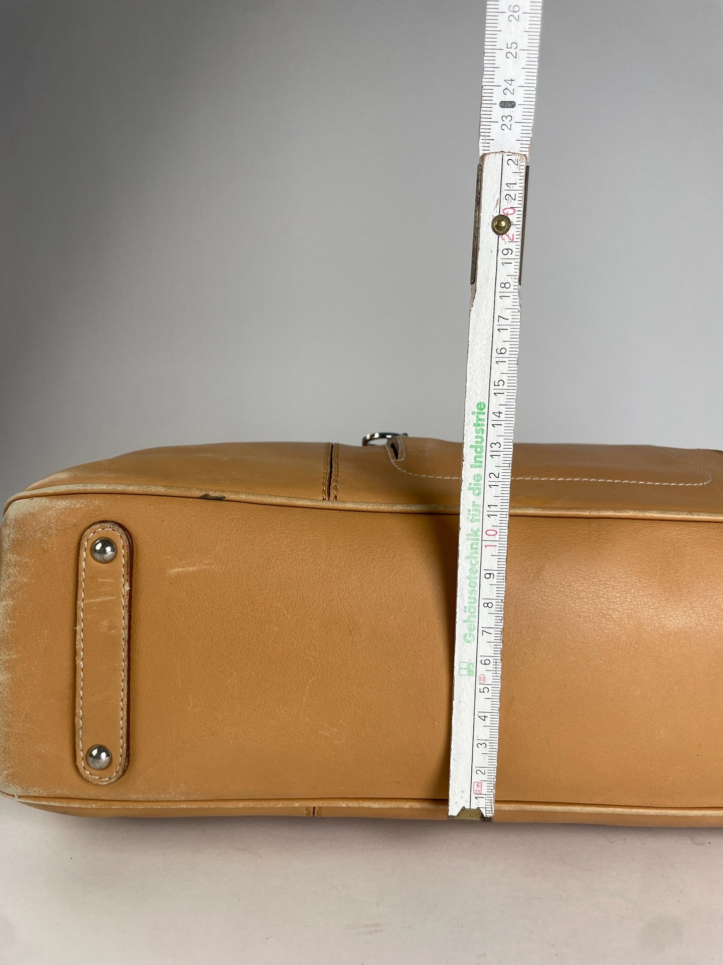 Vintage Salvatore Ferragamo Leather Handbag Camel