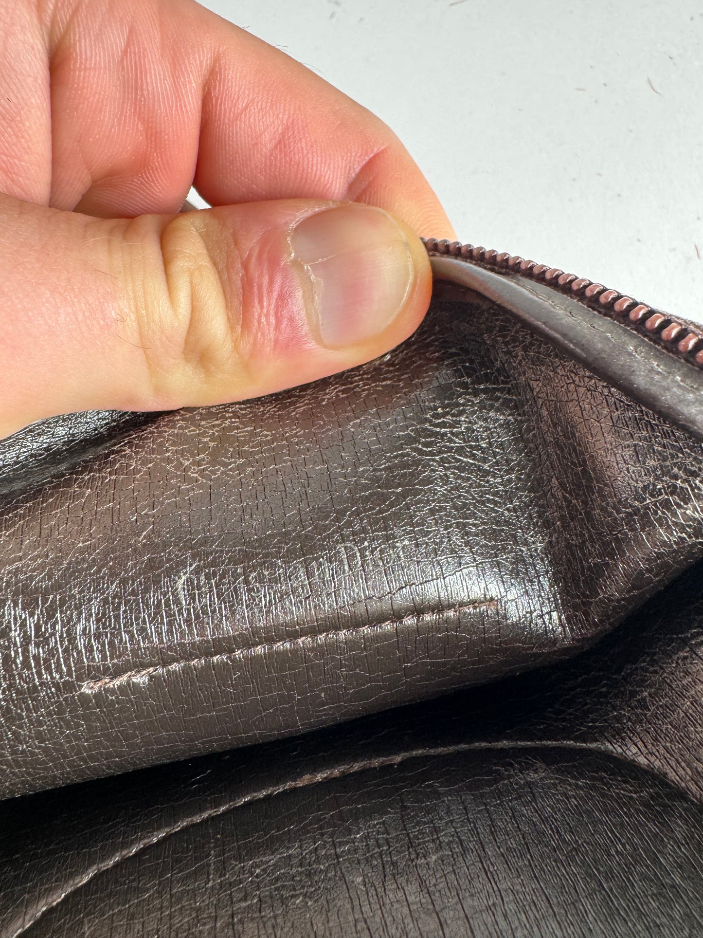 Vintage Dior Oblique Monogram Belt Bag Brown beige