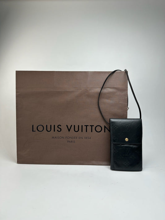 Vintage Louis Vuitton Vernis Leather Bag black