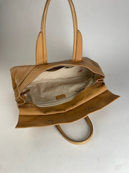 Vintage Salvatore Ferragamo Leather Handbag Camel