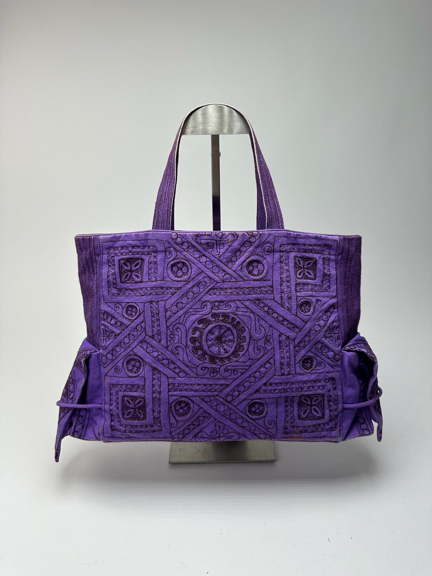 Sac en coton Tamasha vintage Issey Miyake violet