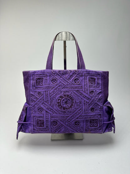 Sac en coton Tamasha vintage Issey Miyake violet