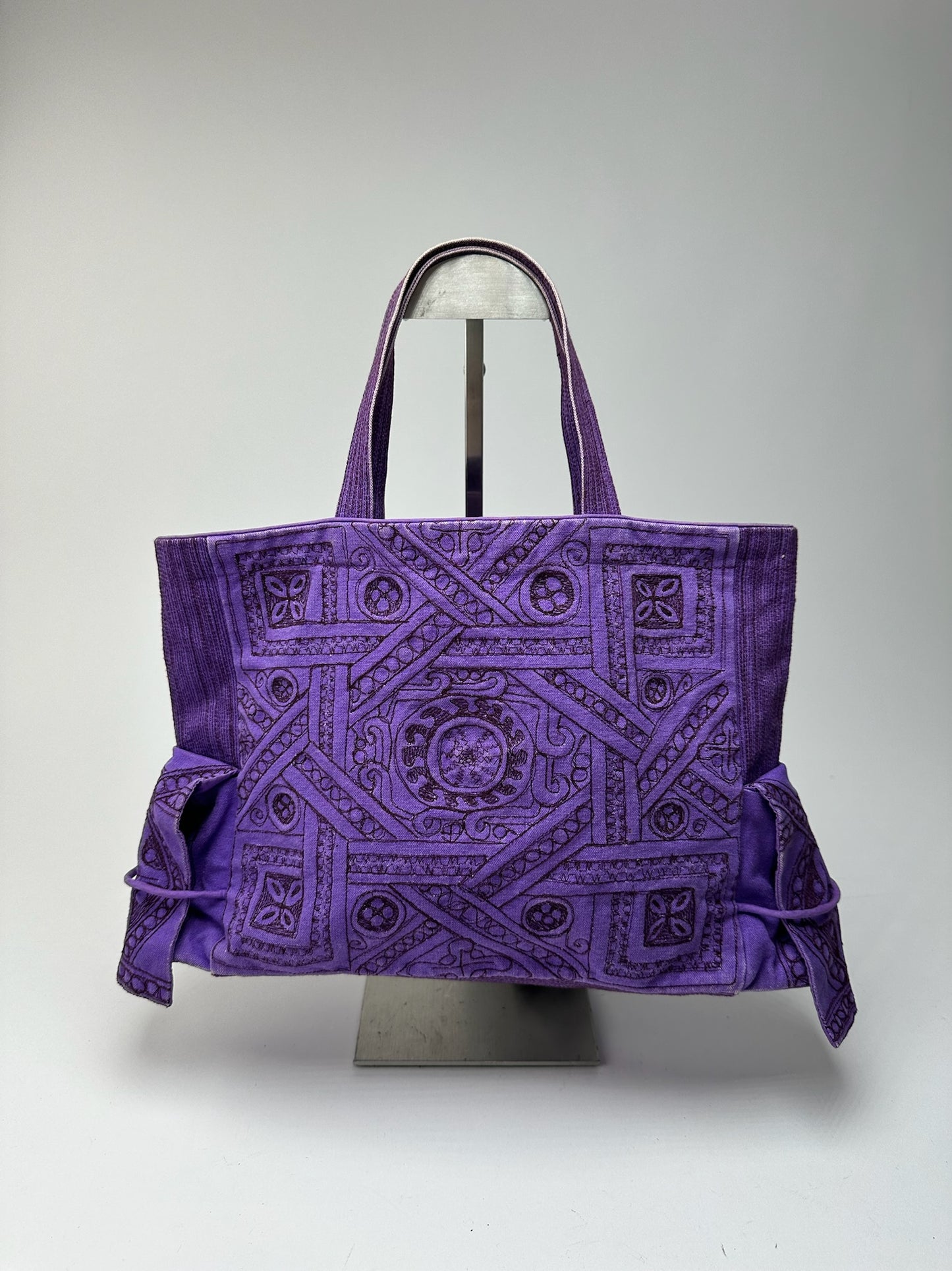 Sac en coton Tamasha vintage Issey Miyake violet