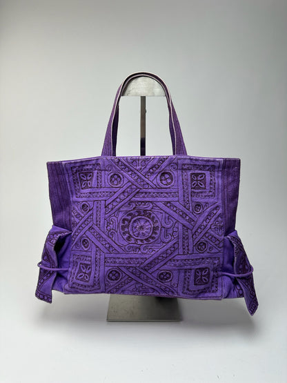Sac en coton Tamasha vintage Issey Miyake violet