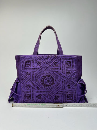 Sac en coton Tamasha vintage Issey Miyake violet
