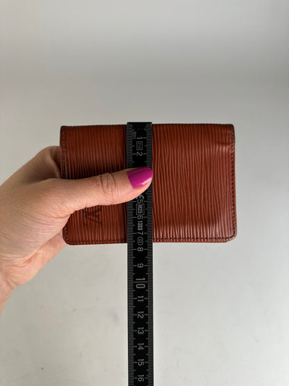 Vintage Louis Vuitton EPI Leather Card Holder Brown