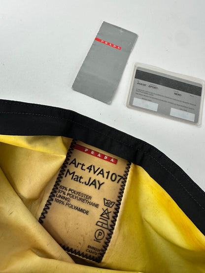 Vintage Prada Linea Rossa Sling Bag Y2K Black Silver