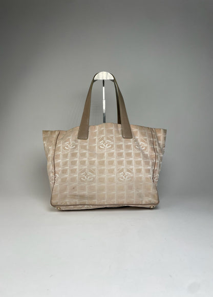 Vintage Chanel Tote Bag Beige