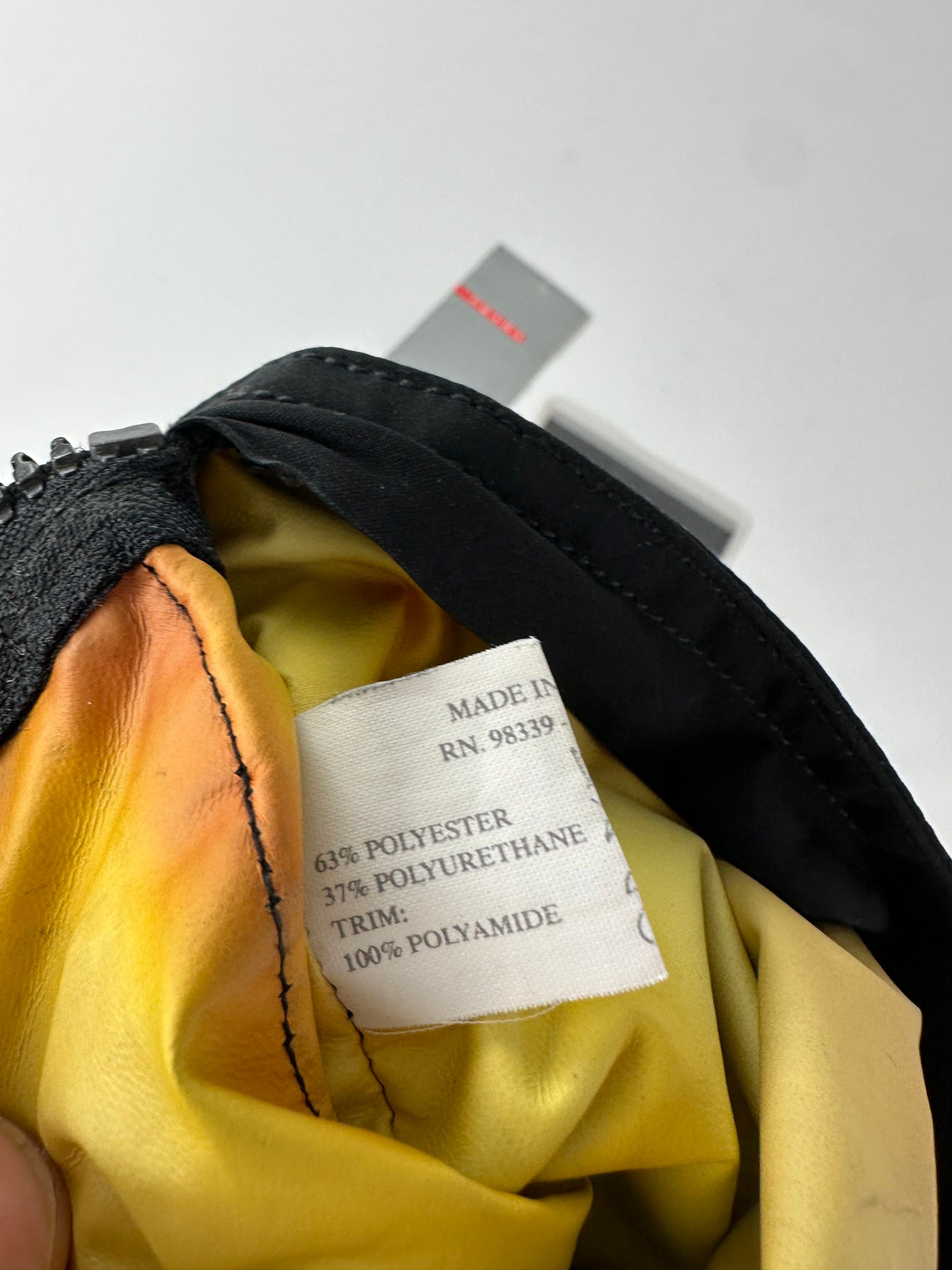 Vintage Prada Linea Rossa Sling Bag Y2K Black Silver