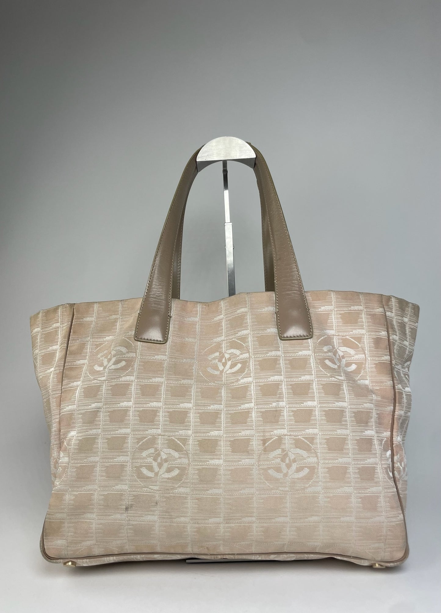 Vintage Chanel Tote Bag Beige