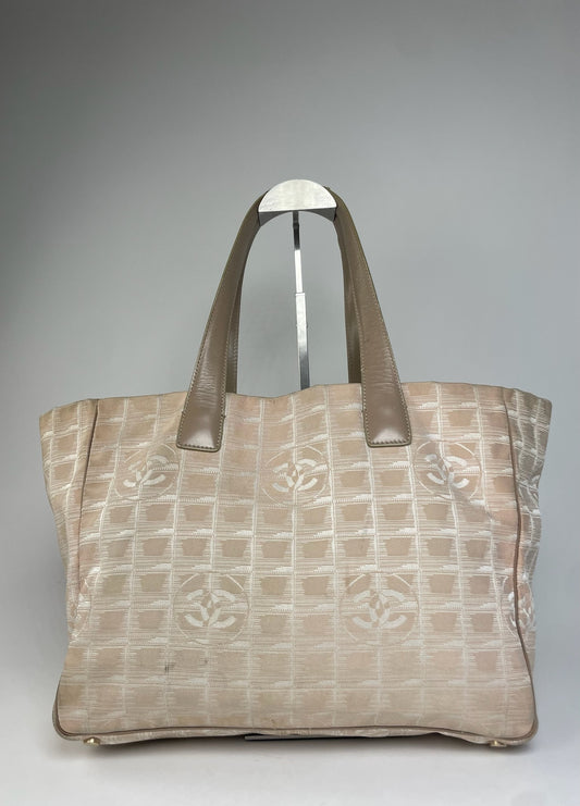 Vintage Chanel Tote Bag Beige