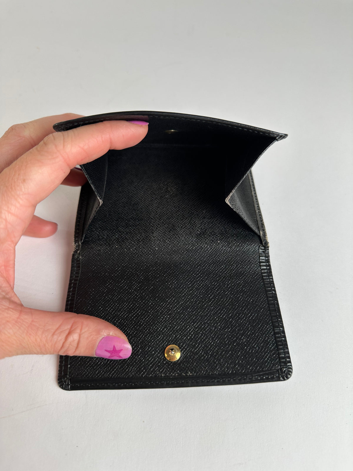 Vintage Louis Vuitton Epi Leather Bifold Wallet Black
