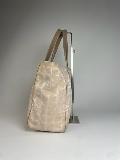 Vintage Chanel Tote Bag Beige