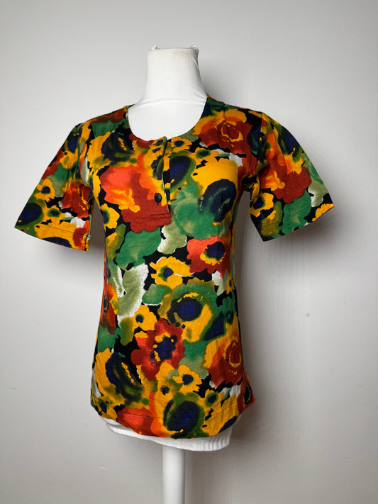 Vintage Dior Multicolor Floral Shirt M