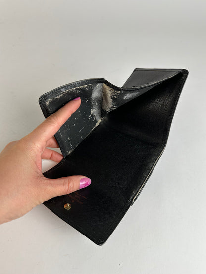 Vintage Louis Vuitton Epi Leather Bifold Wallet Black