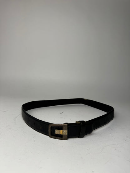 Vintage Dior Leather Belt black