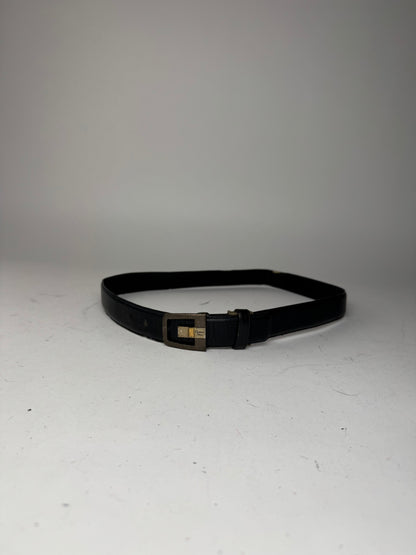 Vintage Dior Leather Belt black