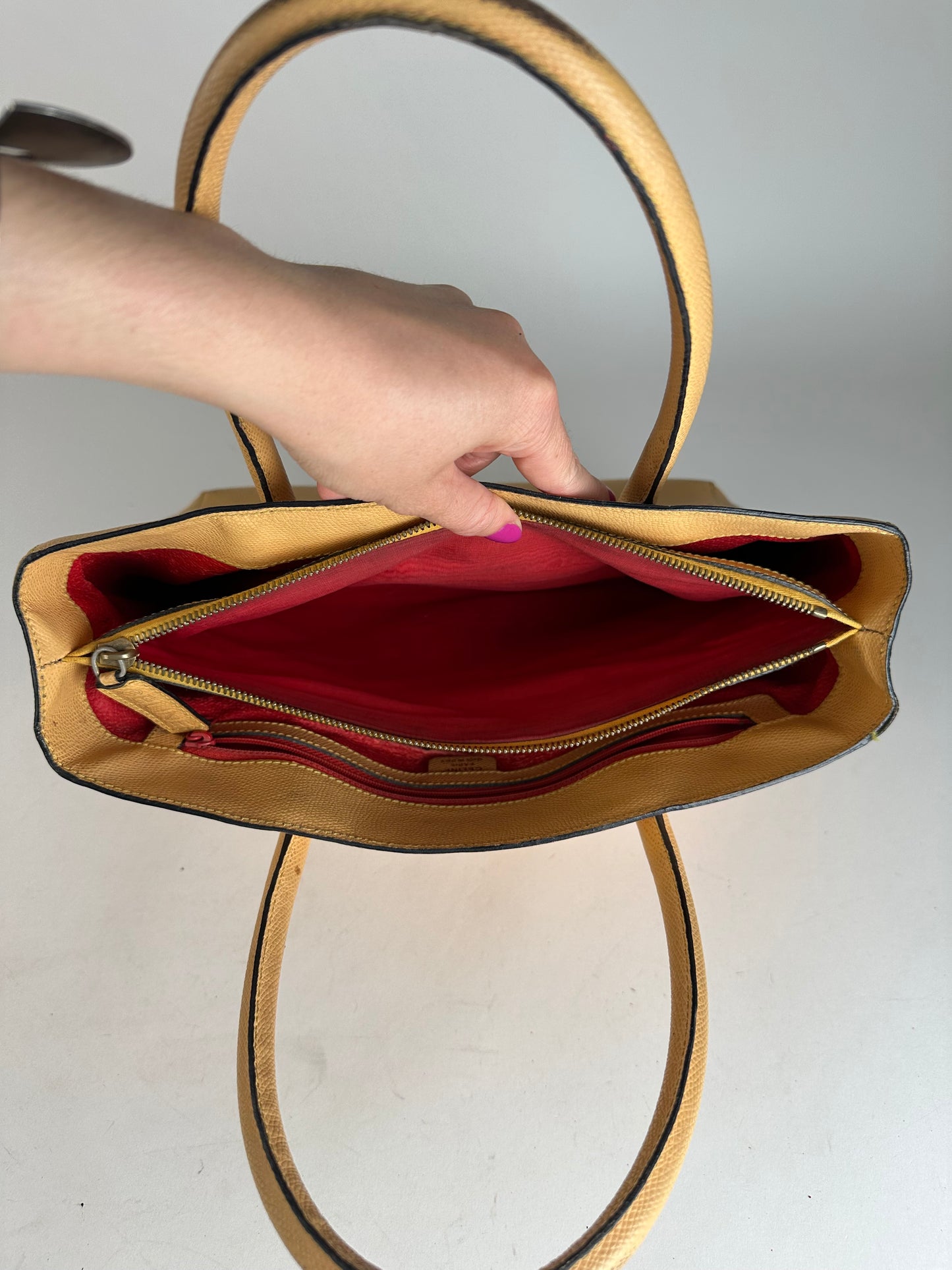 Vintage Celine Paris Handbag Beige