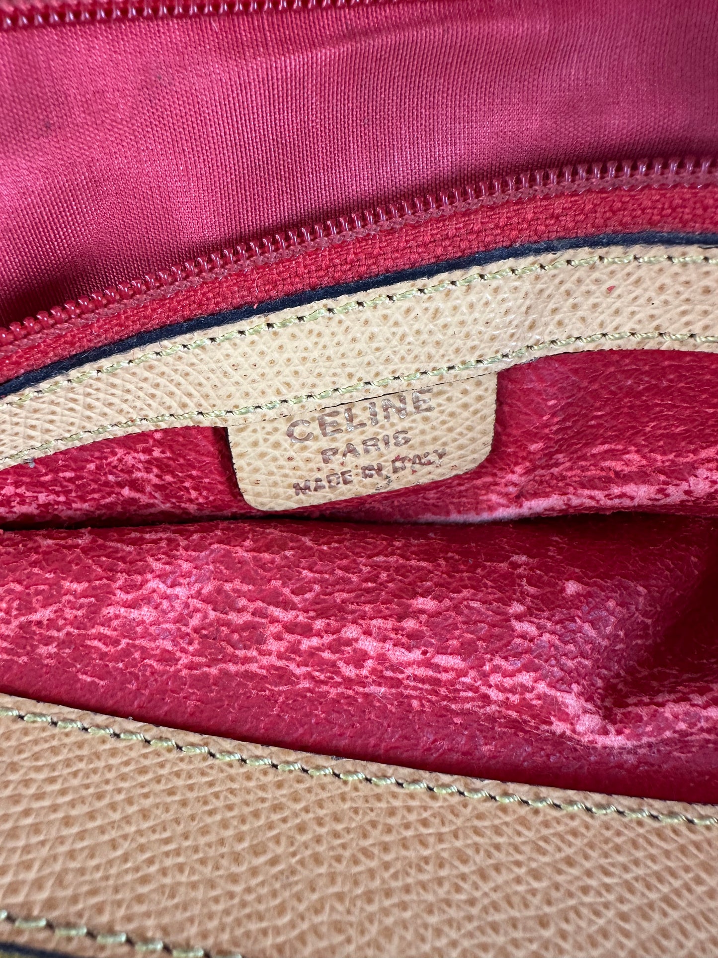 Vintage Celine Paris Handbag Beige