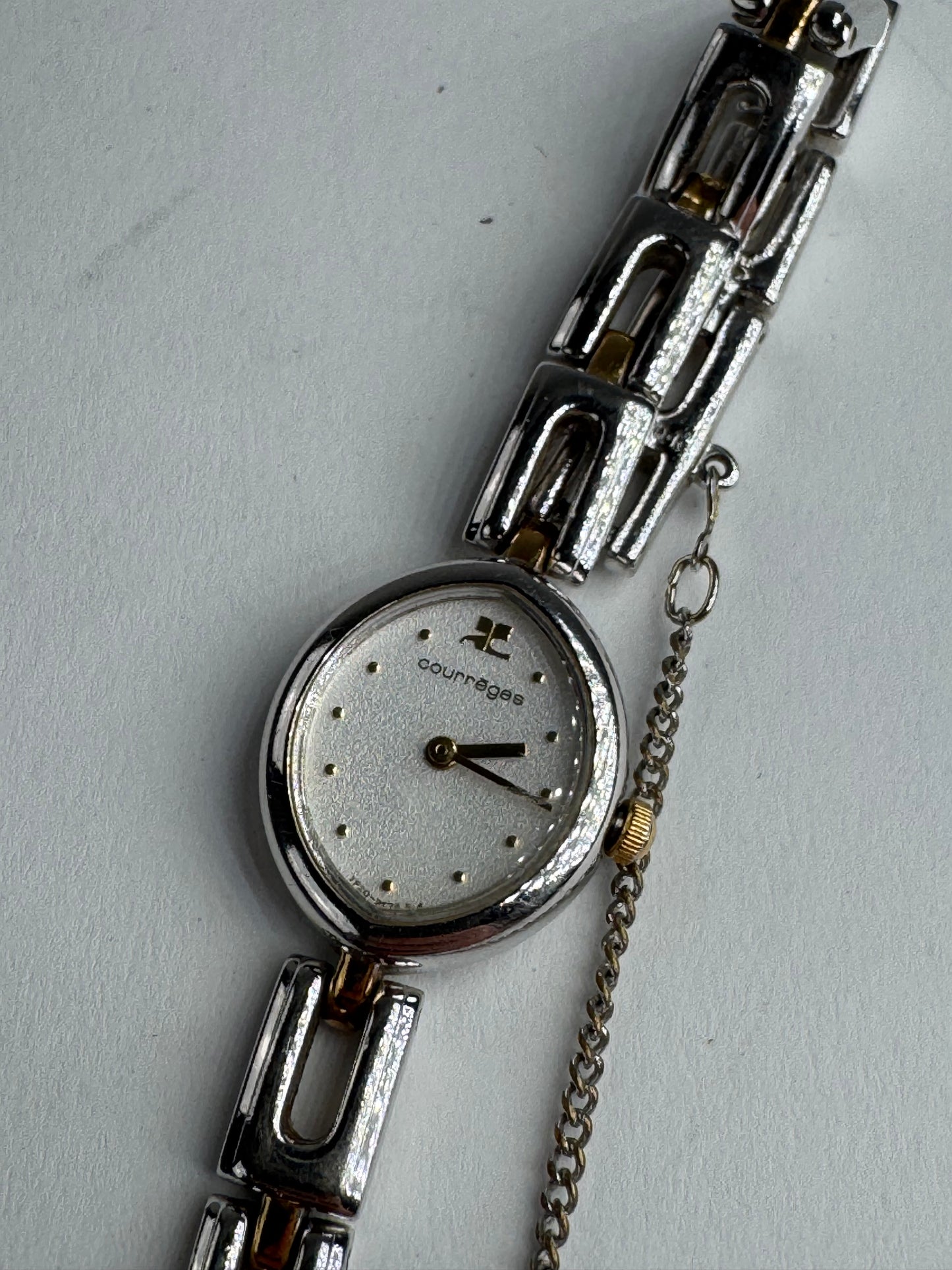 Vintage Courreges Quarz Watch Silver