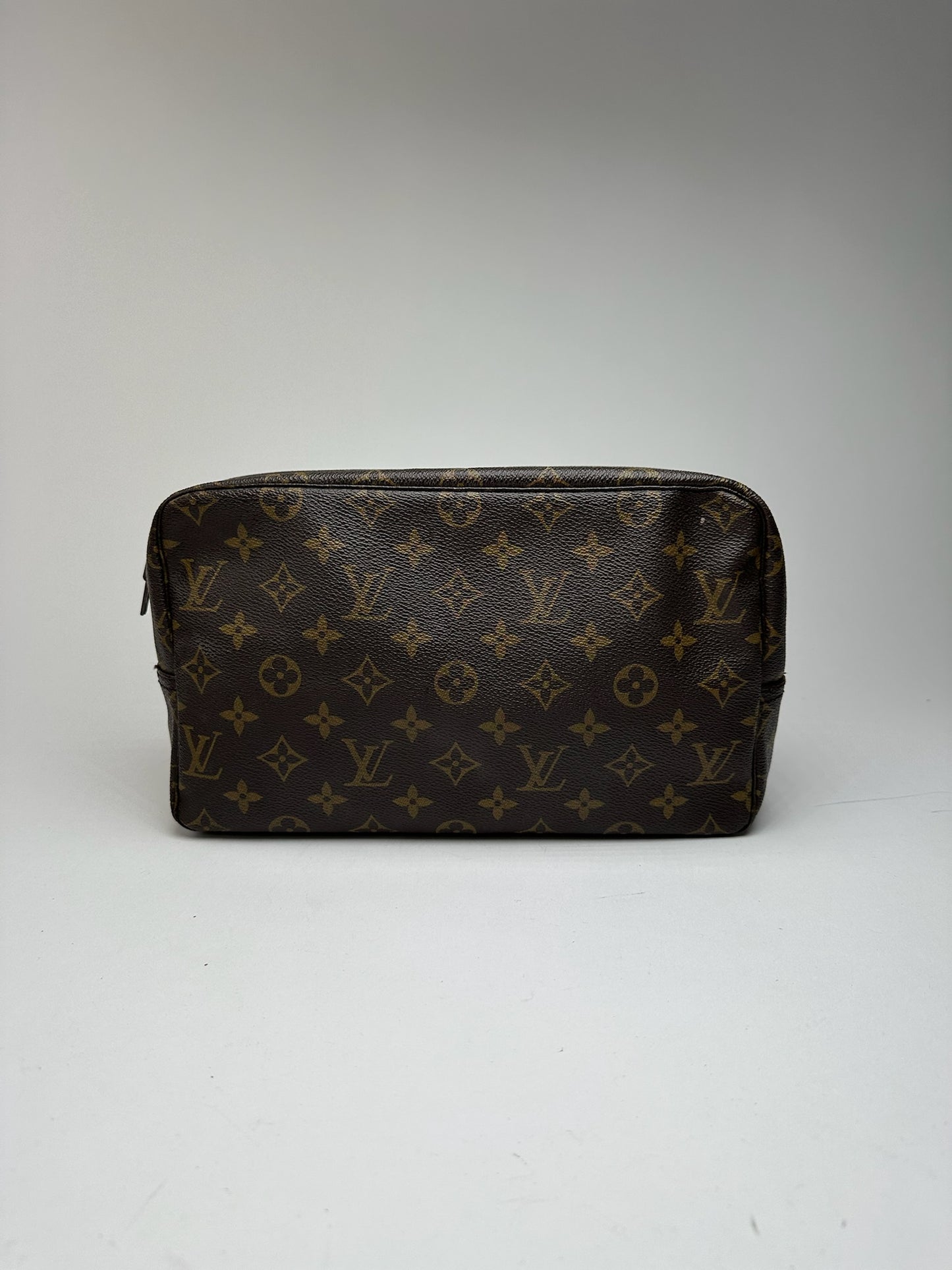 Vintage Louis Vuitton Monogram Leather Clutch Brown