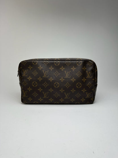 Vintage Louis Vuitton Monogram Leather Clutch Brown