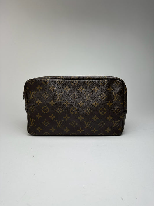 Vintage Louis Vuitton Monogram Leather Clutch Brown
