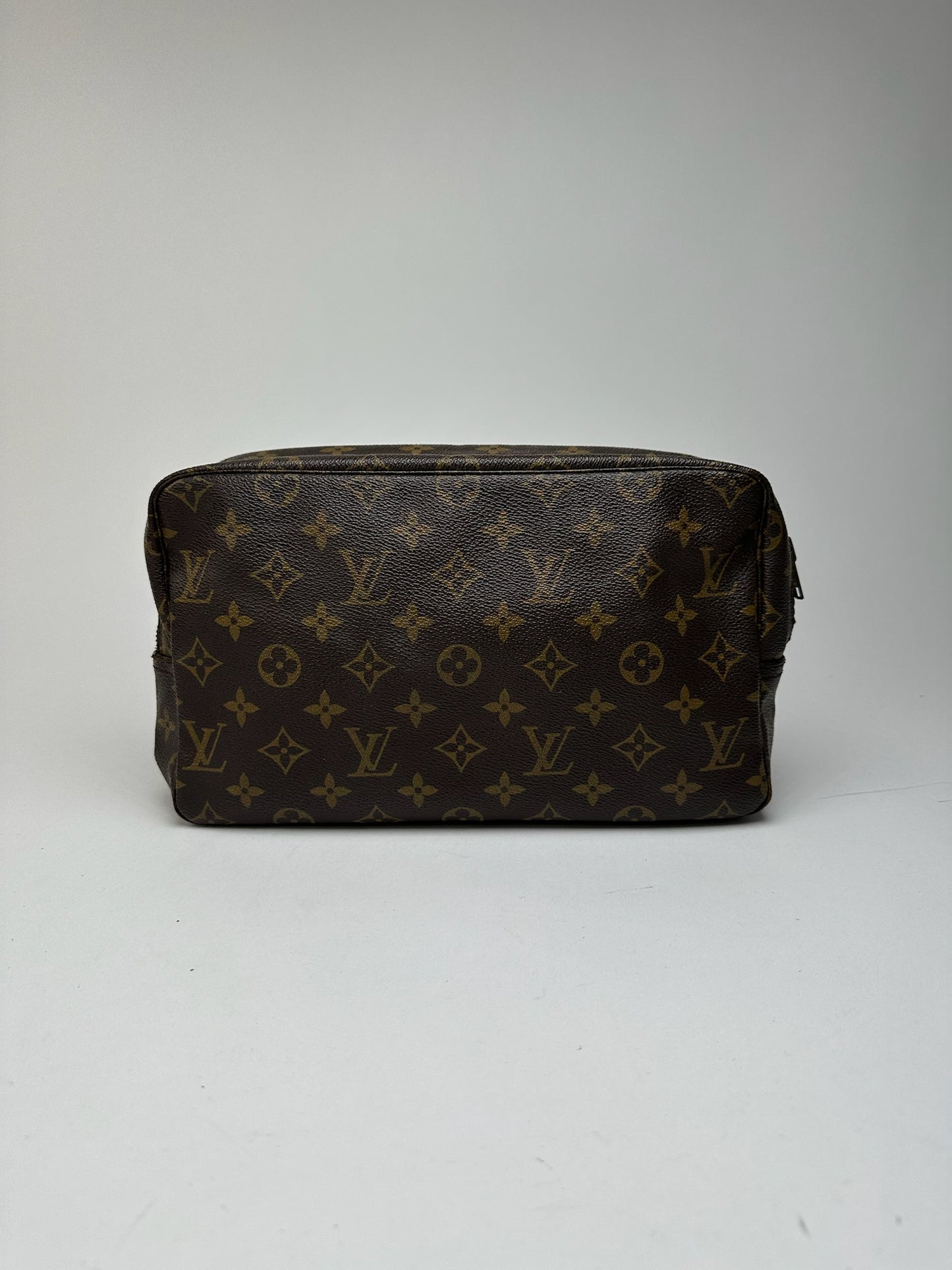 Vintage Louis Vuitton Monogram Leather Clutch Brown