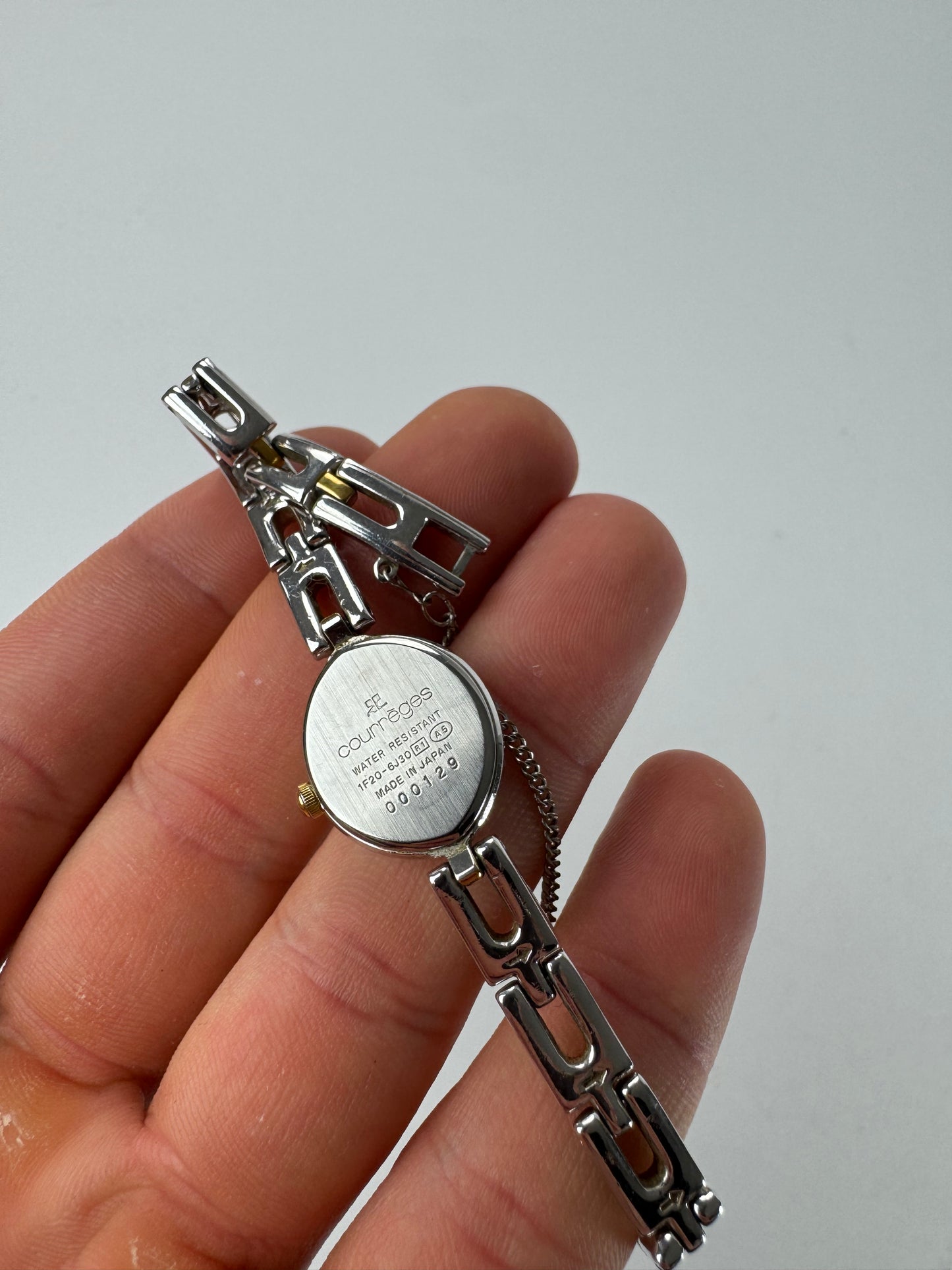 Vintage Courreges Quarz Watch Silver