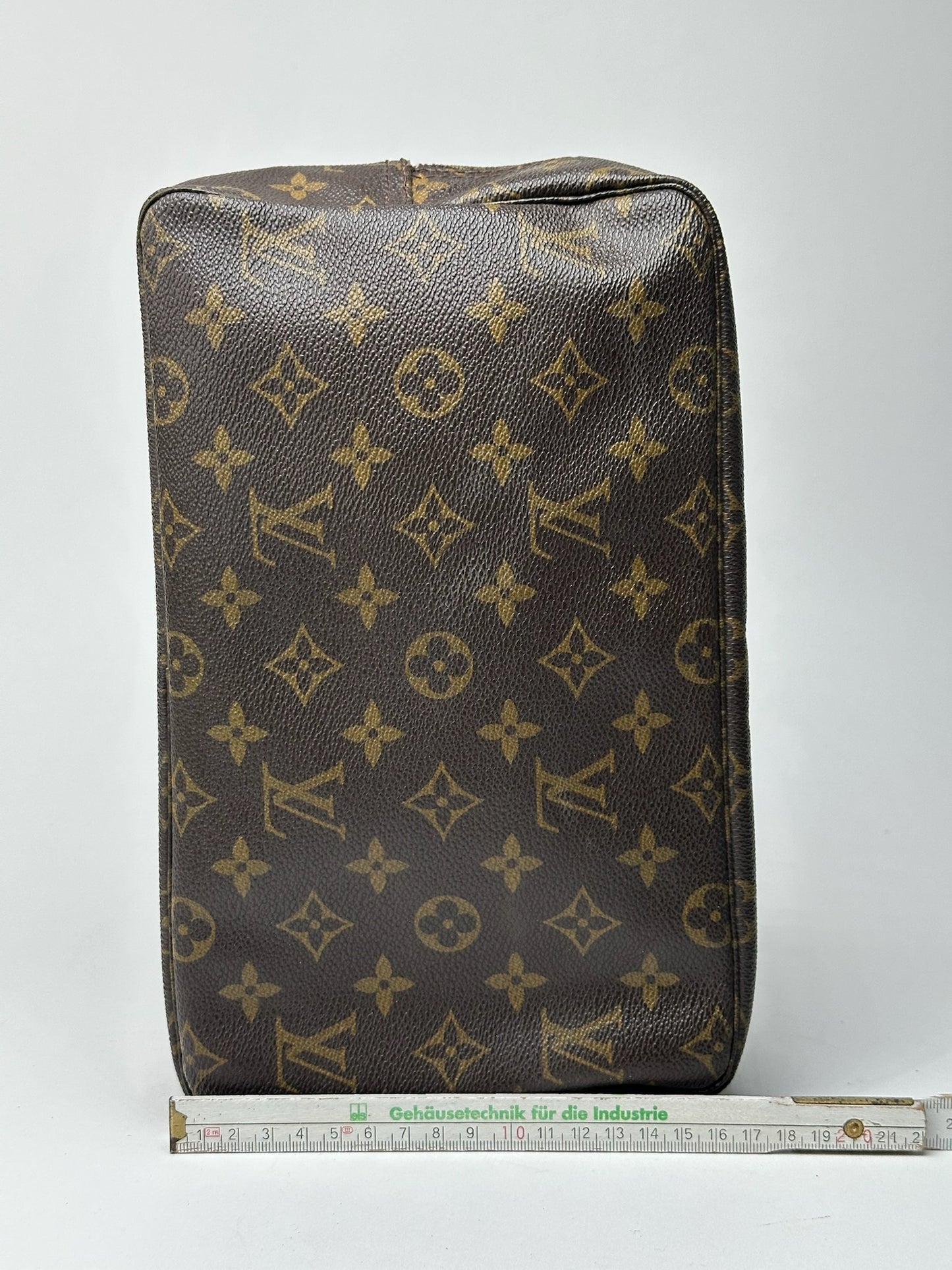 Vintage Louis Vuitton Monogram Leather Clutch Brown