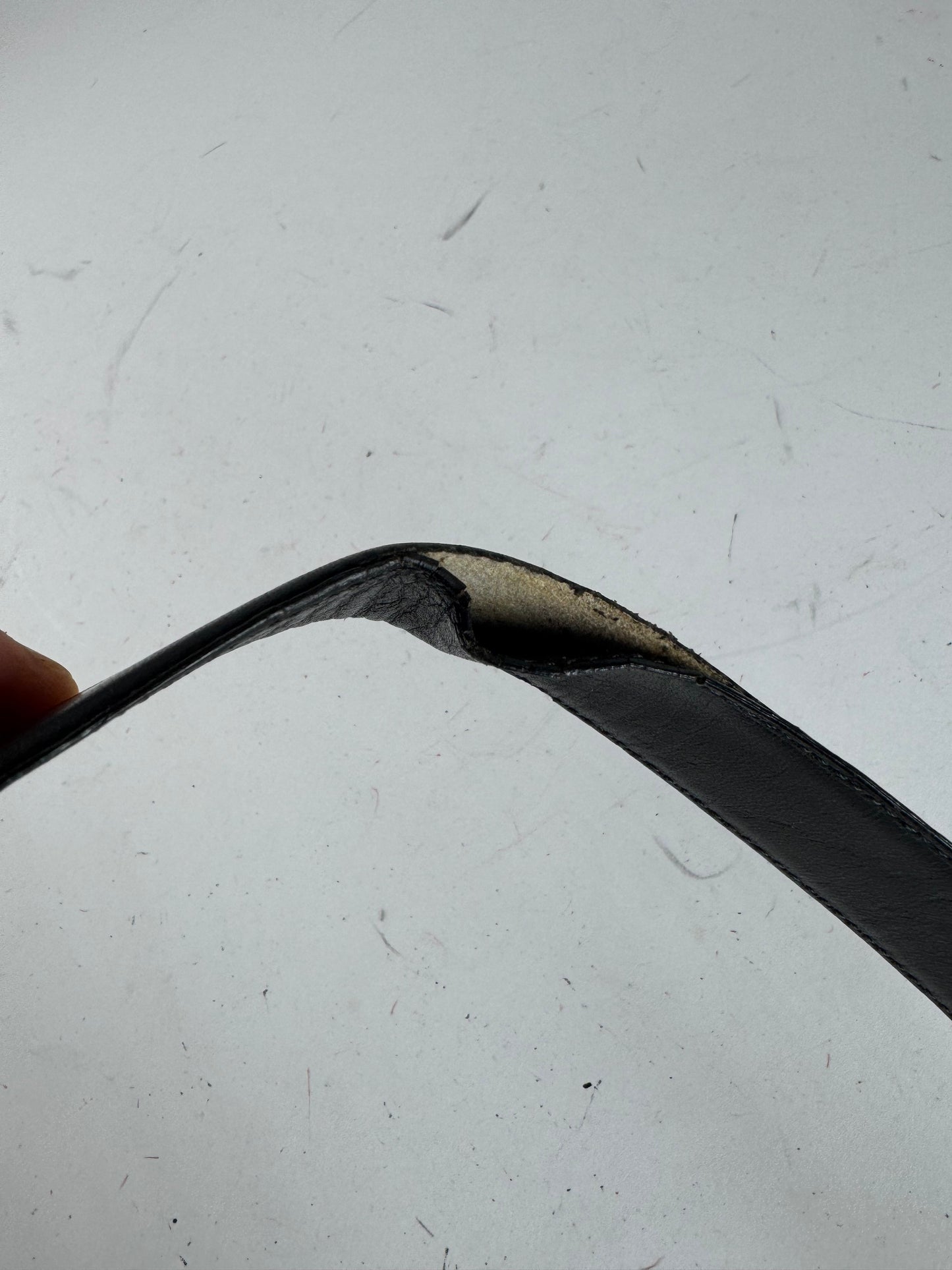 Vintage Dior Leather Belt black