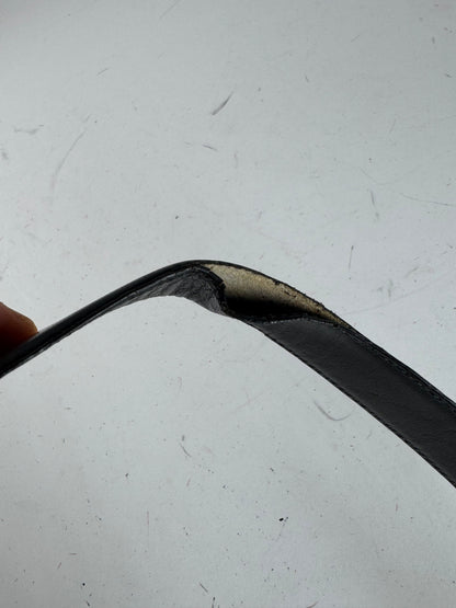 Vintage Dior Leather Belt black